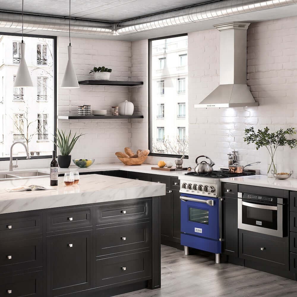 Zline RABM24 With Blue Matte Door