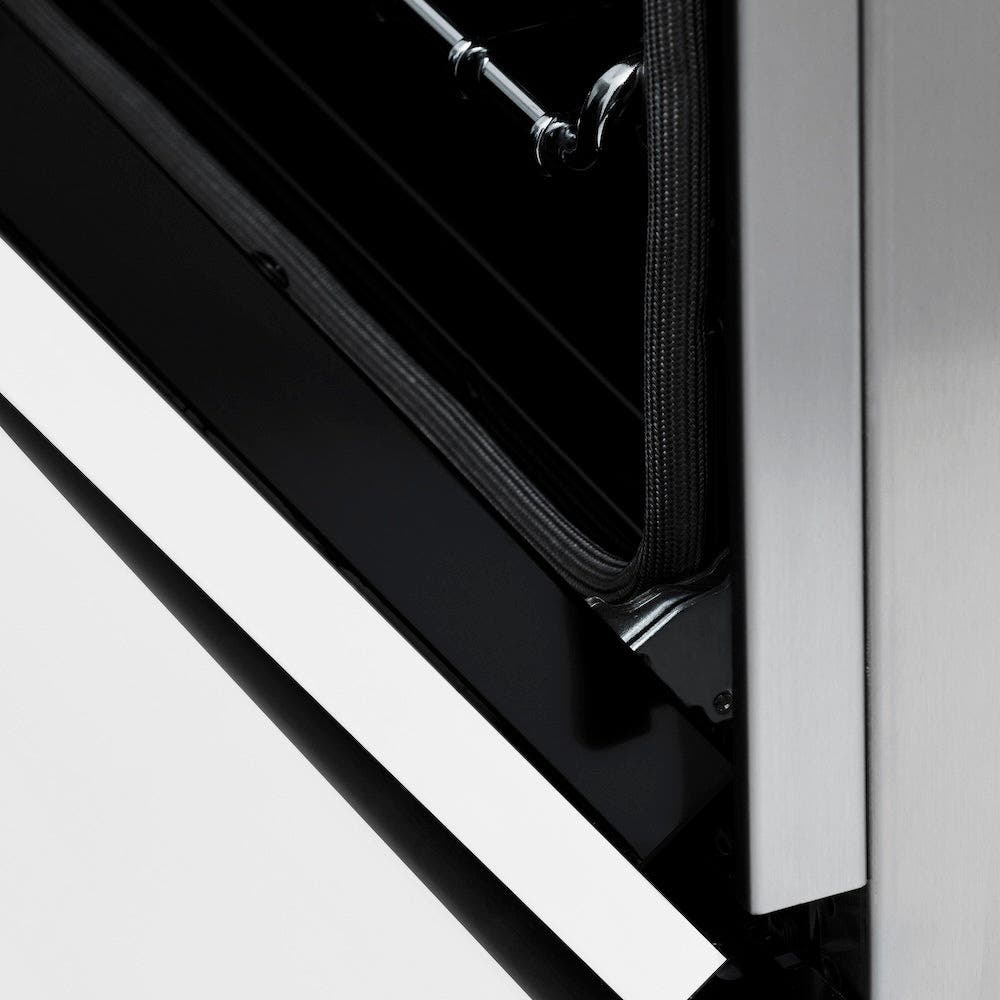 Zline RAZWM30CB Stainless Steel With White Matte Door And Champagn...