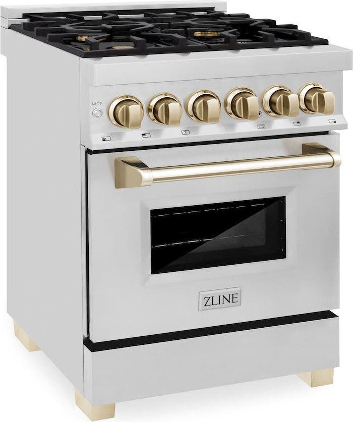 Zline RAZ24G Stainless Steel With Gold Accents