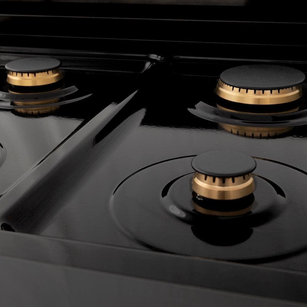 Zline RABZ30G Black Stainless Steel With Gold Accents