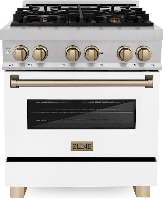 Zline RASZWM30CB Durasnow Stainless Steel With White Matte Door And...