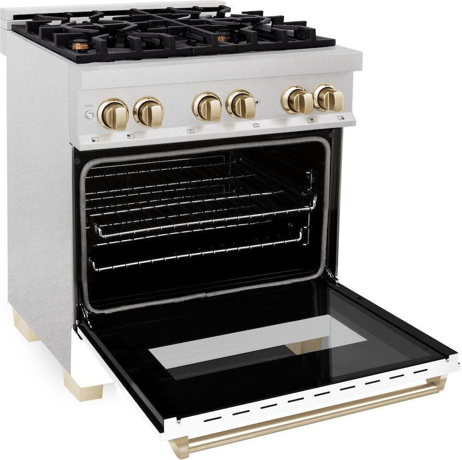 Zline RASZWM30G Durasnow Stainless Steel With White Matte Door And...