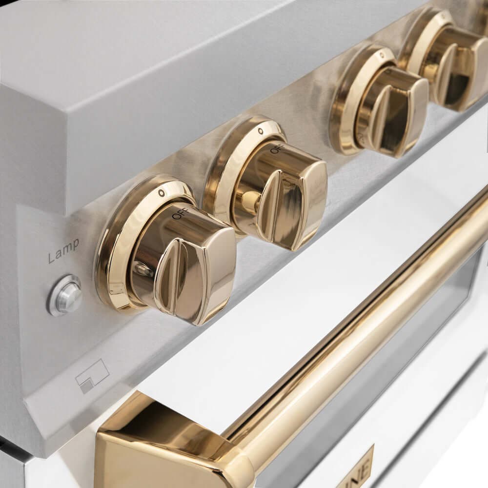 Zline RASZWM30G Durasnow Stainless Steel With White Matte Door And...