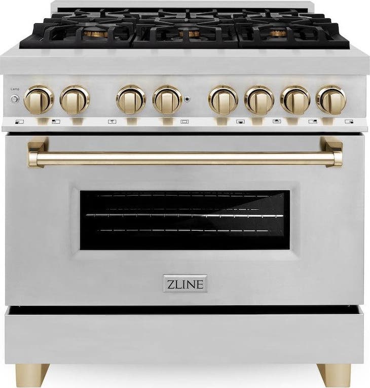 Zline RAZ36G Stainless Steel With Gold Accents