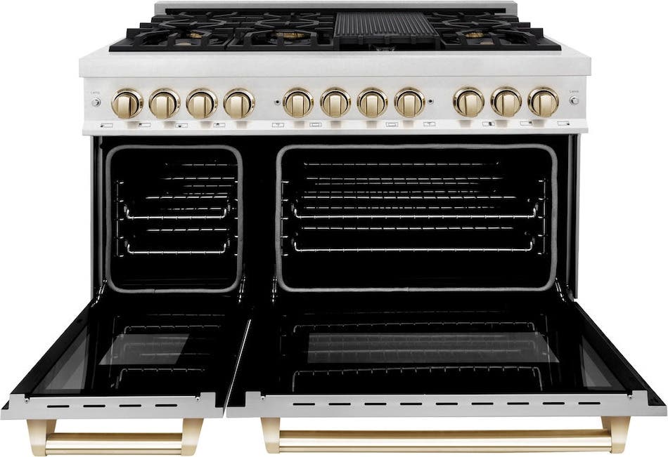 Zline RASZWM48G Durasnow Stainless Steel With White Matte Door And...