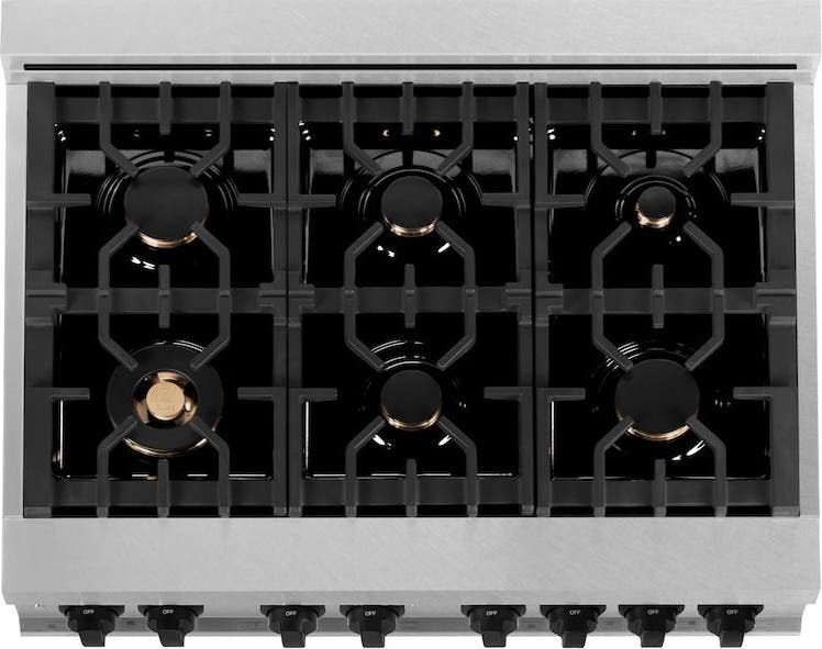 Zline RASZSN36MB Durasnow Stainless Steel with Matte Black Accents