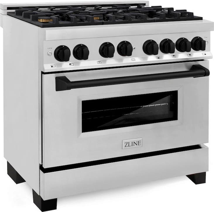 Zline RAZ36MB Stainless Steel with Matte Black Accents