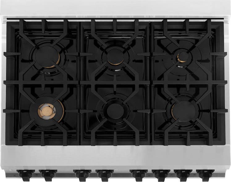 Zline RAZ36MB Stainless Steel with Matte Black Accents