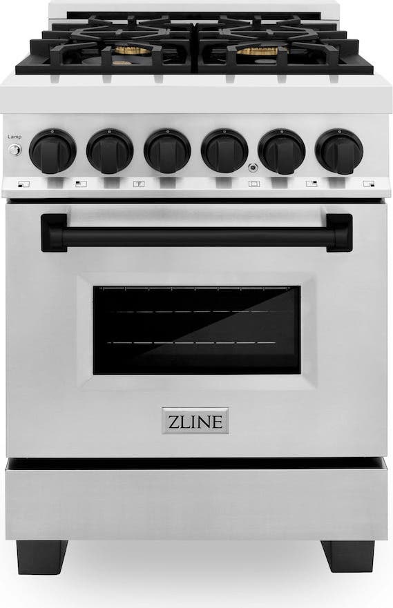 Zline RAZ24MB Stainless Steel with Matte Black Accents