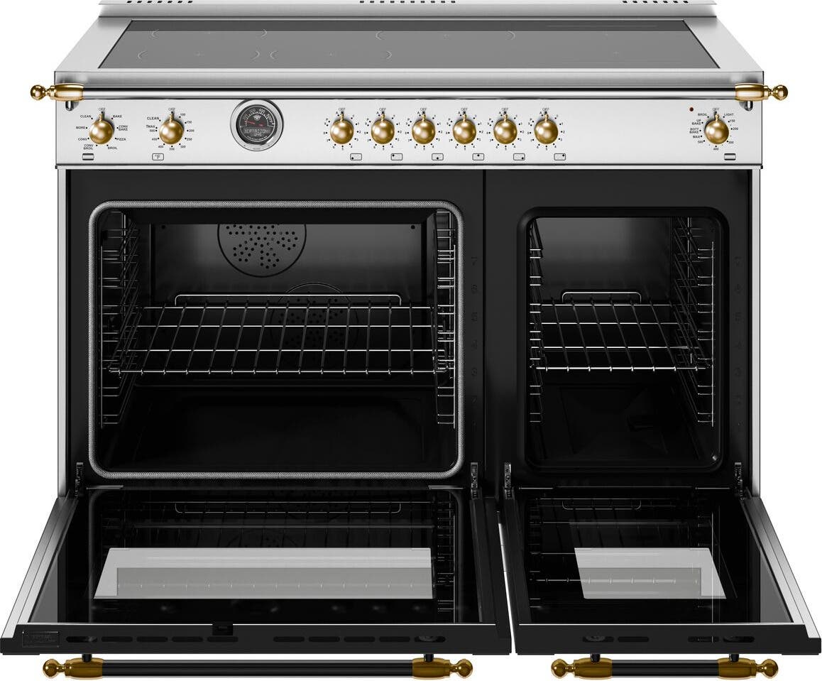 Bertazzoni HER486IGFEPXG Stainless Steel With Gold Trim