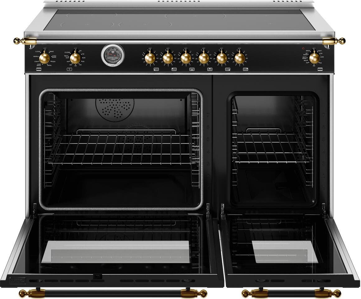 Bertazzoni HER486IGFEPNG Matte Black With Gold Trim