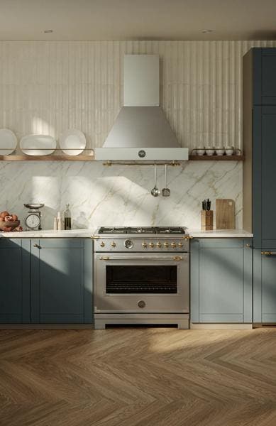 Bertazzoni HER366BCFGMXG Stainless Steel With Gold Trim