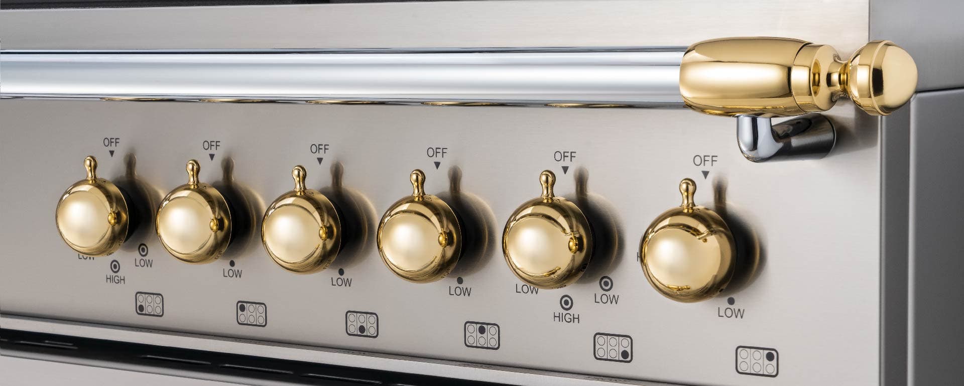 Bertazzoni HER366BCFGMXG Stainless Steel With Gold Trim