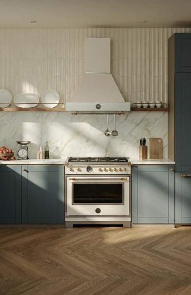 Bertazzoni HER366BCFEPAG 36 Inch Heritage Series Duel Fuel Range