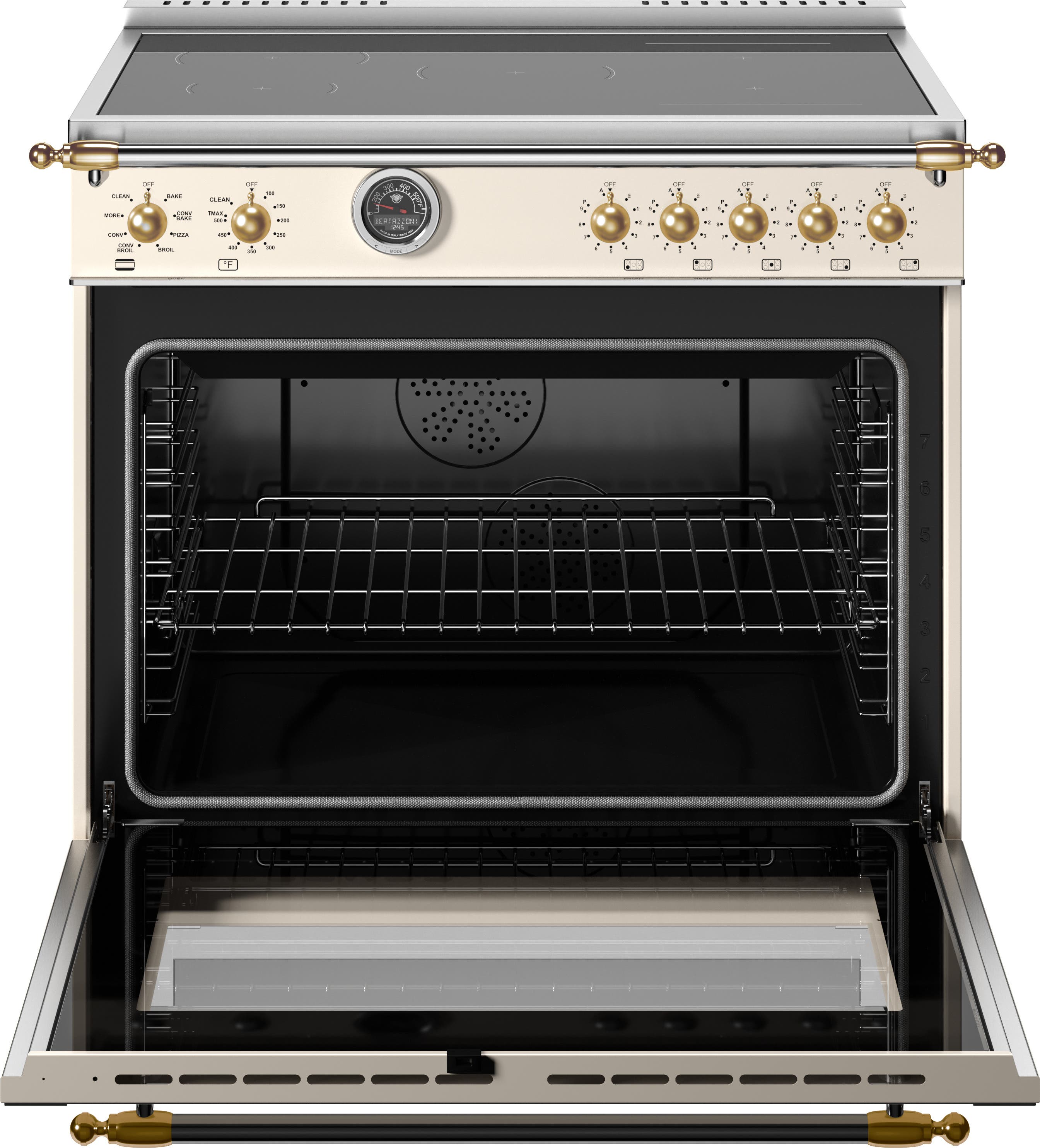 Bertazzoni HER365ICFEPAG Ivory With Gold Trim