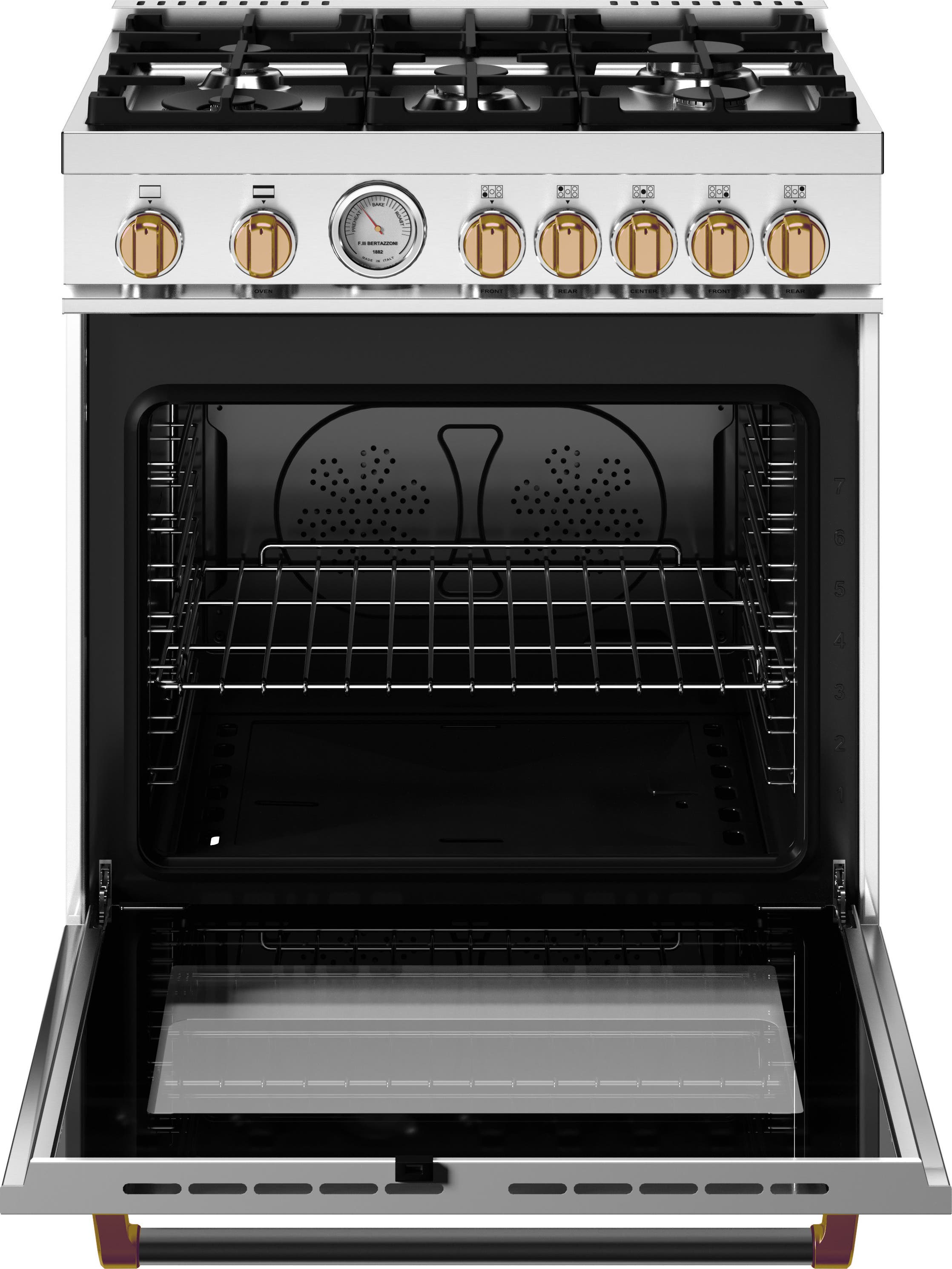 Bertazzoni MAS305GASNG Black With Gold Trim