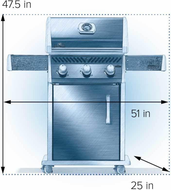 Napoleon R425NK2SS Black, Natural Gas