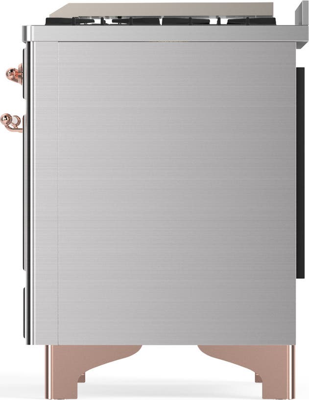 Ilve UM48FQNR3SSPLP Stainless Steel With Copper Trim, Liquid Propane