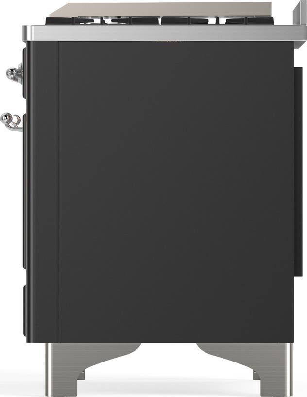 Ilve UM48FQNR3MGCLP Matte Graphite With Chrome Trim, Liquid Propane