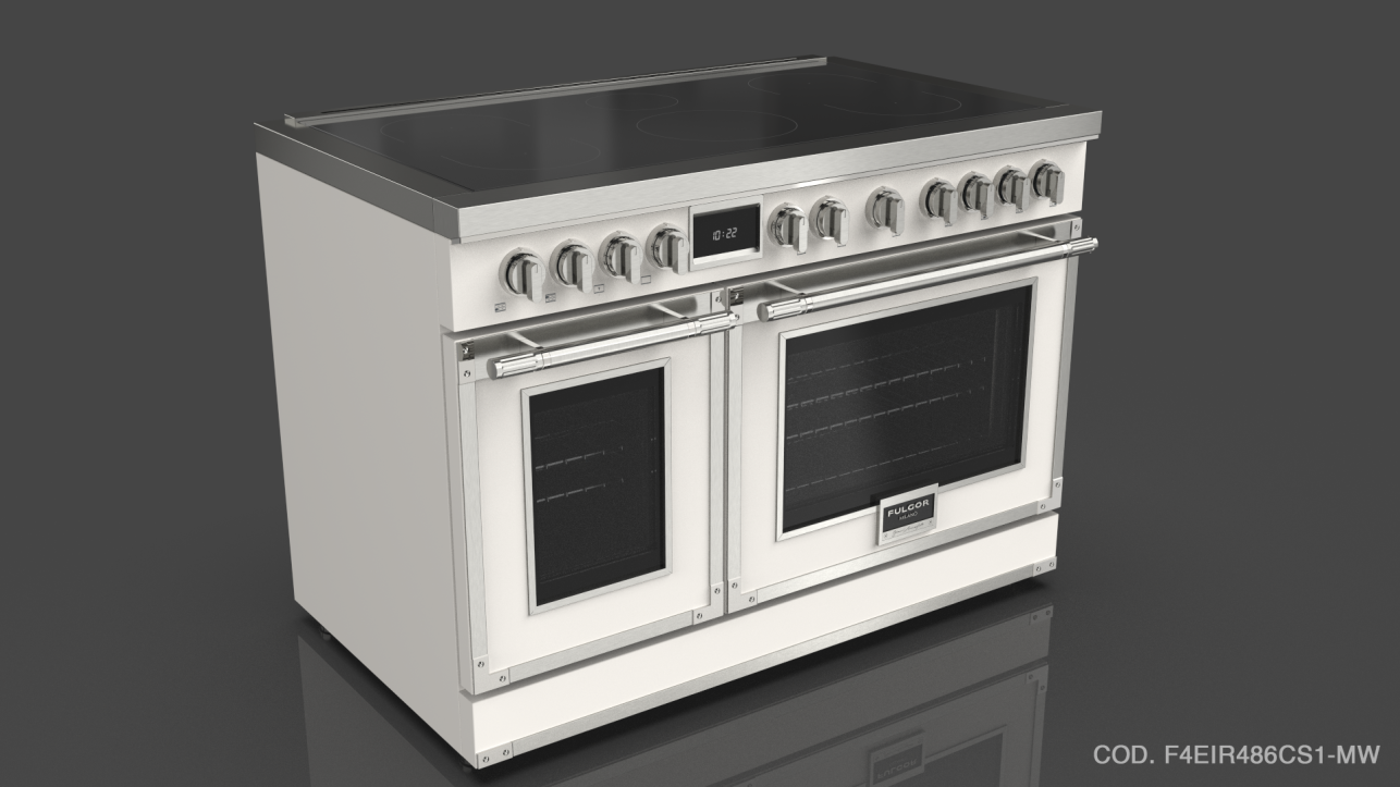 Fulgor Milano F4EIR486CS1IV Ivory With Brushed Chrome Trim