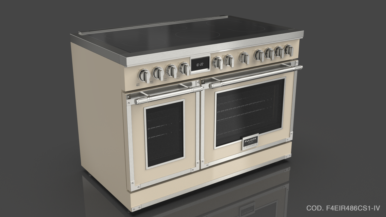 Fulgor Milano F4EIR486CS1IV Ivory With Brushed Chrome Trim