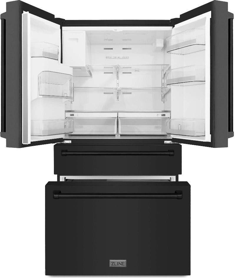 Zline RFMWWF36BS Fingerprint Resistant Black Stainless Steel