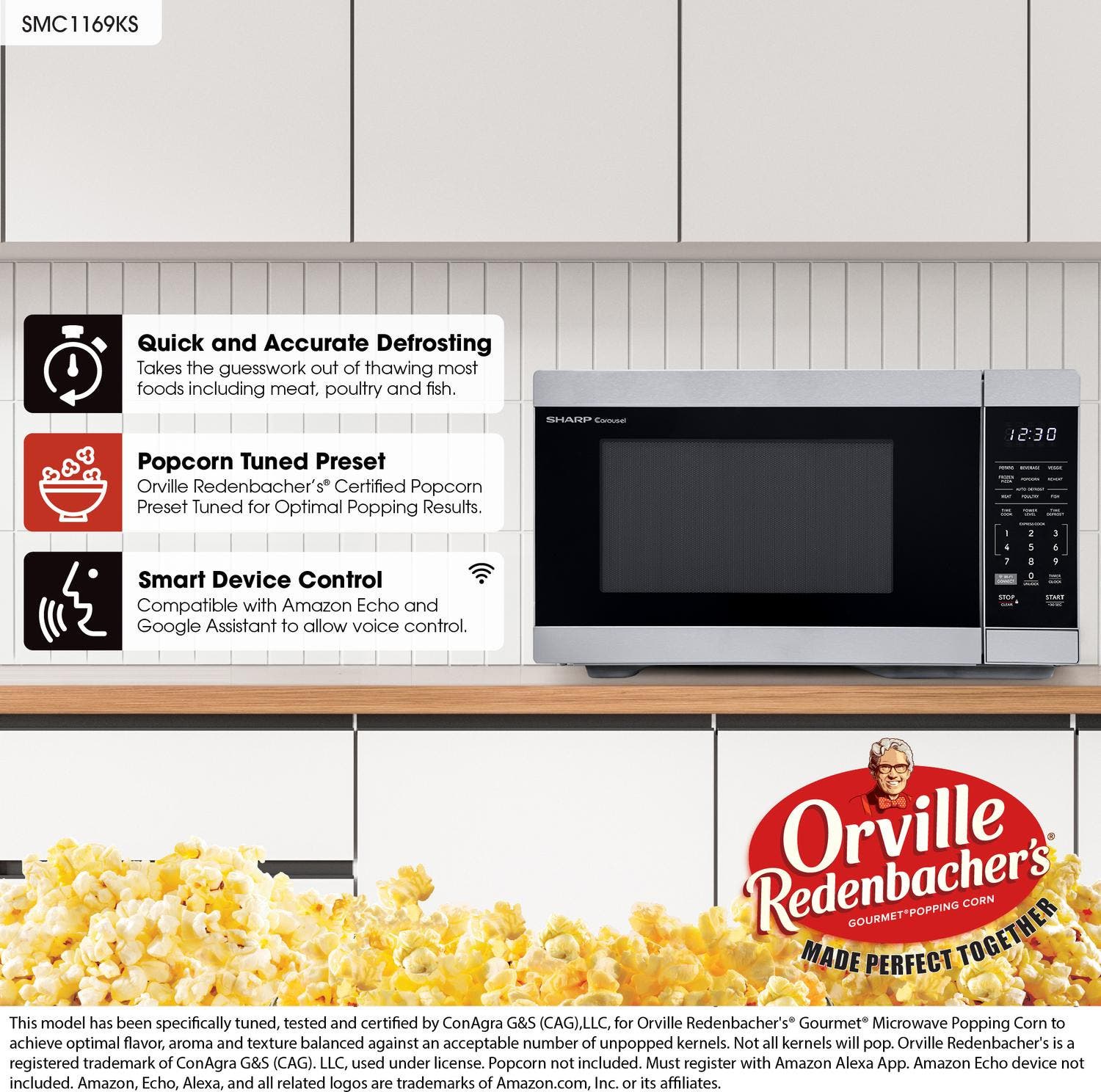 Sharp SMC1169KS Stainless Steel