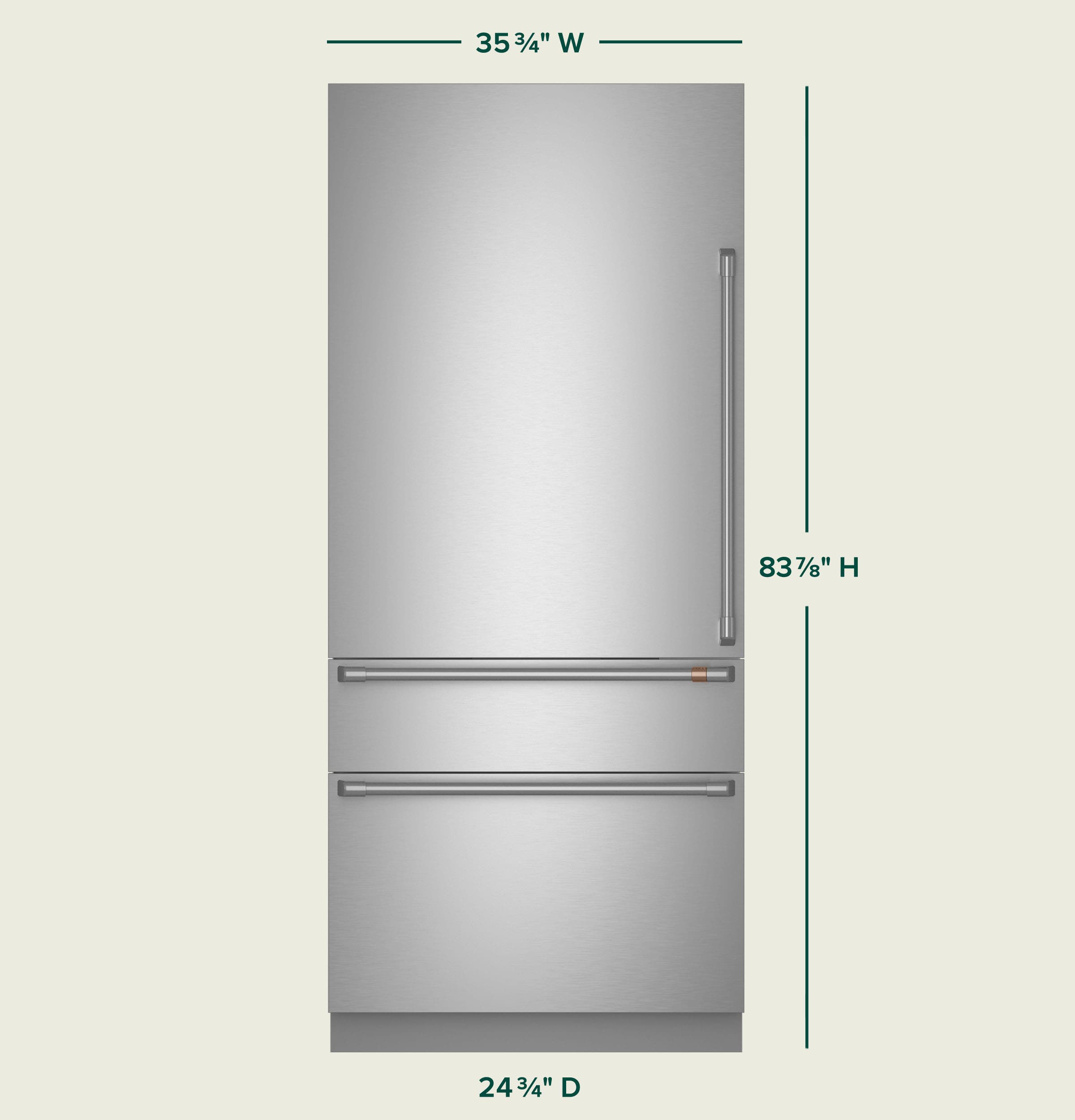 Cafe CIC36LK6ZII Panel Ready, Left Hinge