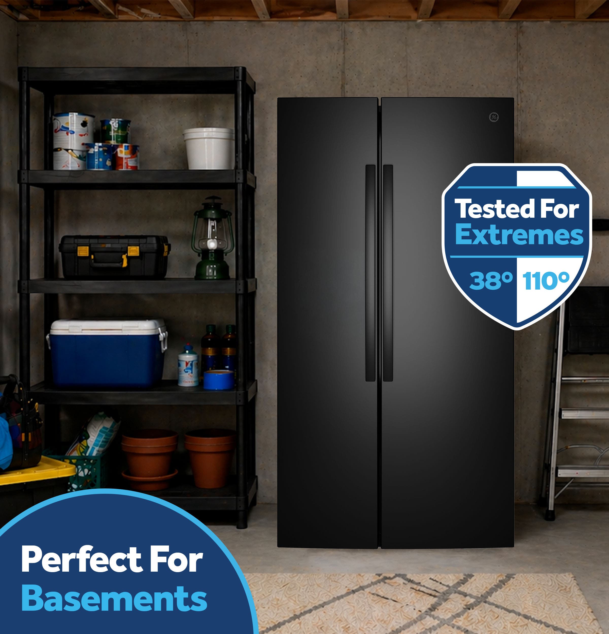 GE GUS29MGYBB Black