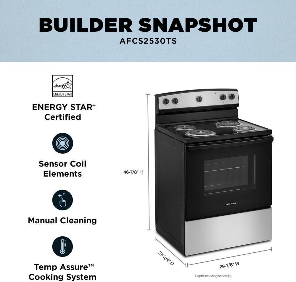 Amana AFCS2530TS Stainless Steel