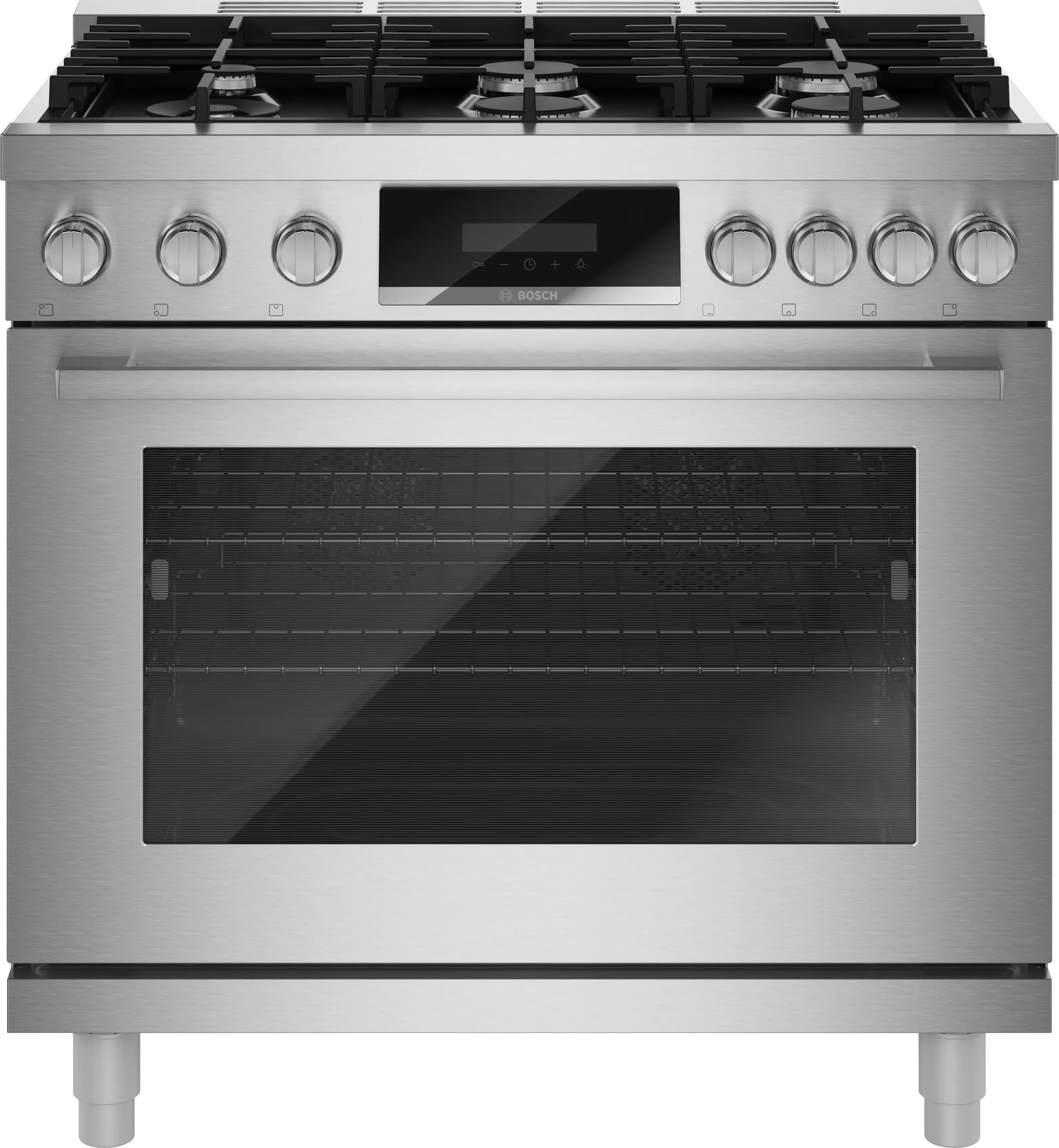 Bosch HGS8657UC 36 Inch Freestanding Gas Range Stainless Steel