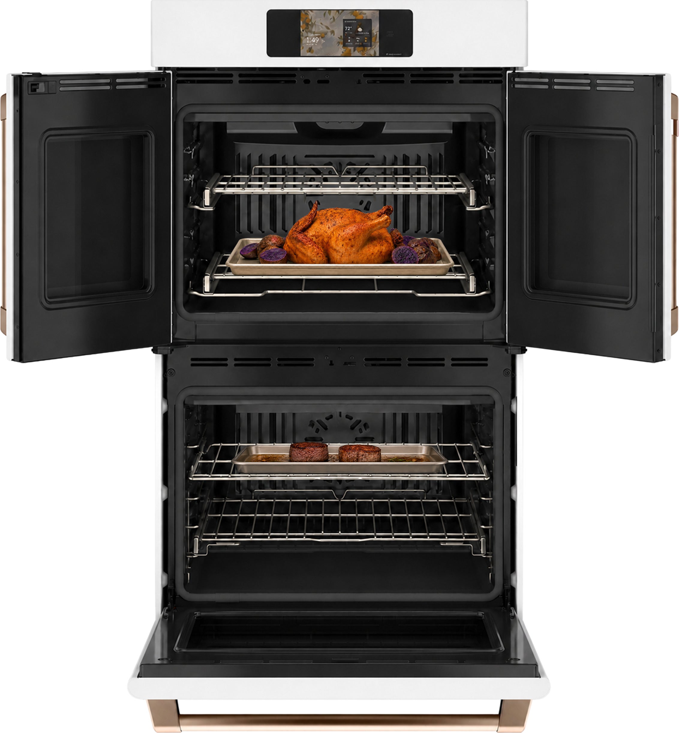 Cafe CTD90FP4ZW2 30 Inch Built-In Electric Smart Double Wall Oven