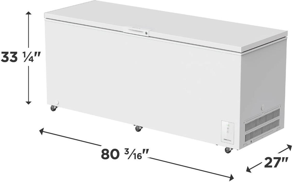 Frigidaire FFCL2562AW 25 Cu. Ft. Garage Ready Manual Defrost Chest