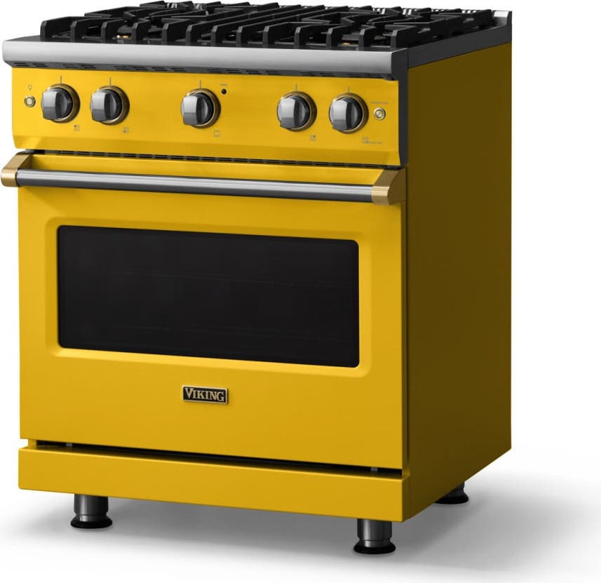 Viking VGR53044BDABBLP Daffodil With Brushed Brass Trim, Liquid Propane