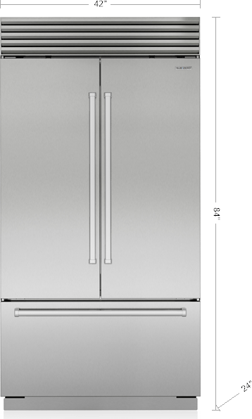 Sub Zero CL4250UFDSP Stainless Steel, Pro Handle