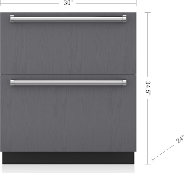 Sub Zero ID30F Panel Ready without Ice Maker