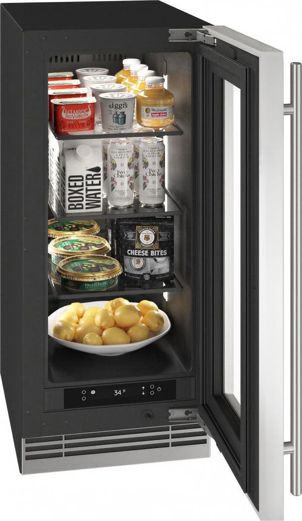 U-Line URRE315SG01A Stainless Steel Frame Glass