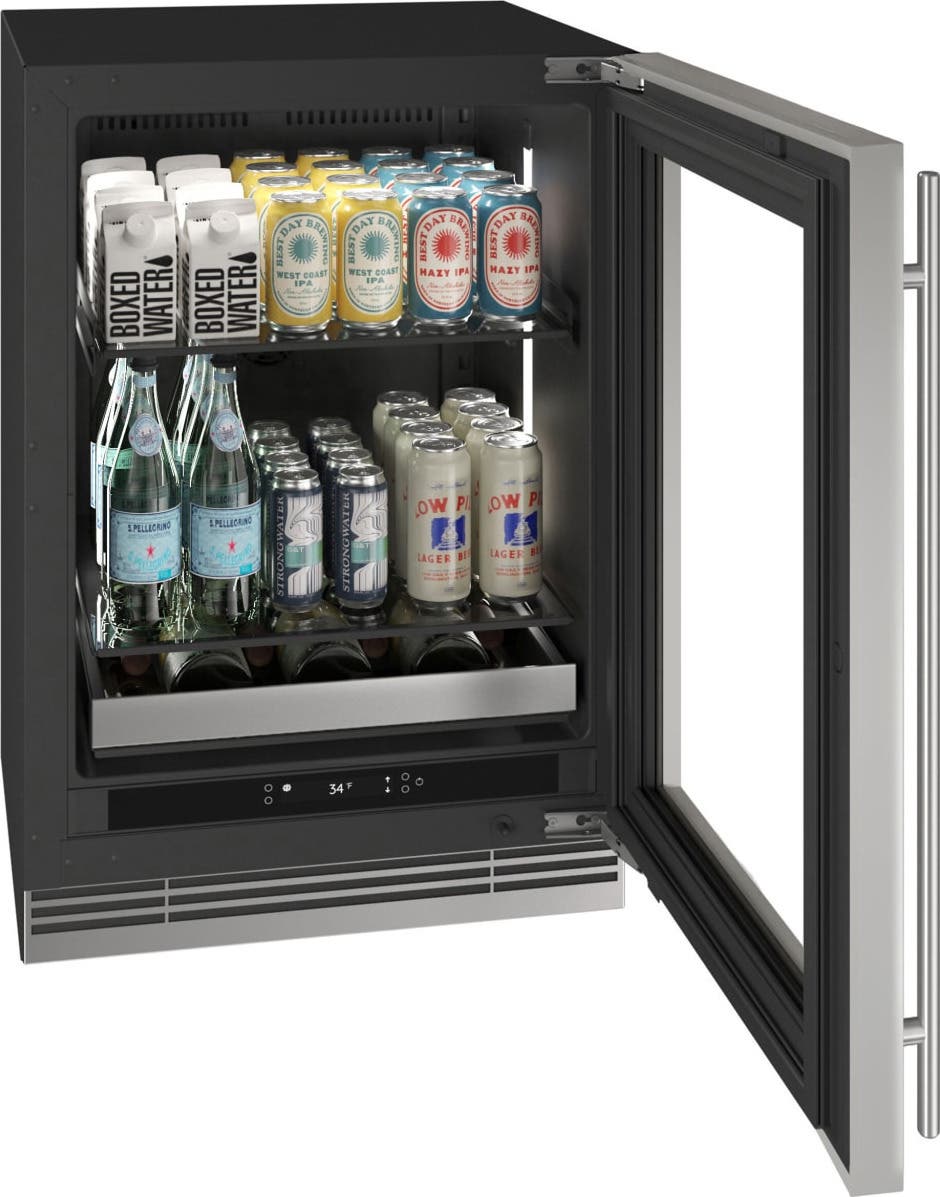 U-Line URBV324SG01A Stainless Steel Frame Glass