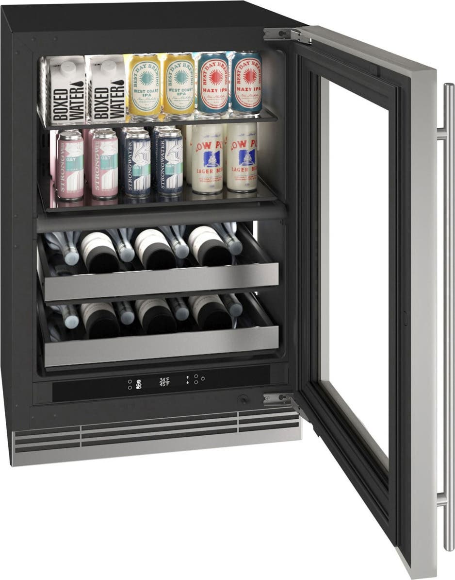 U-Line URBD324SG01A Stainless Steel Frame Glass