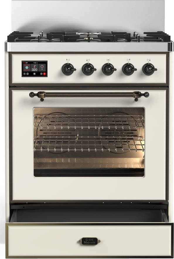 Ilve UM30NR3AWB Antique White, Burnished