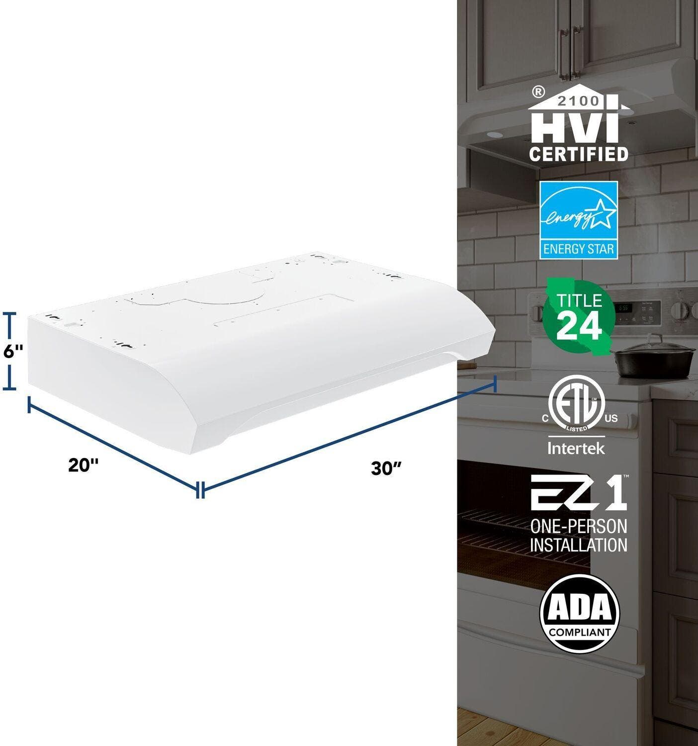 Broan ALT1303WW White