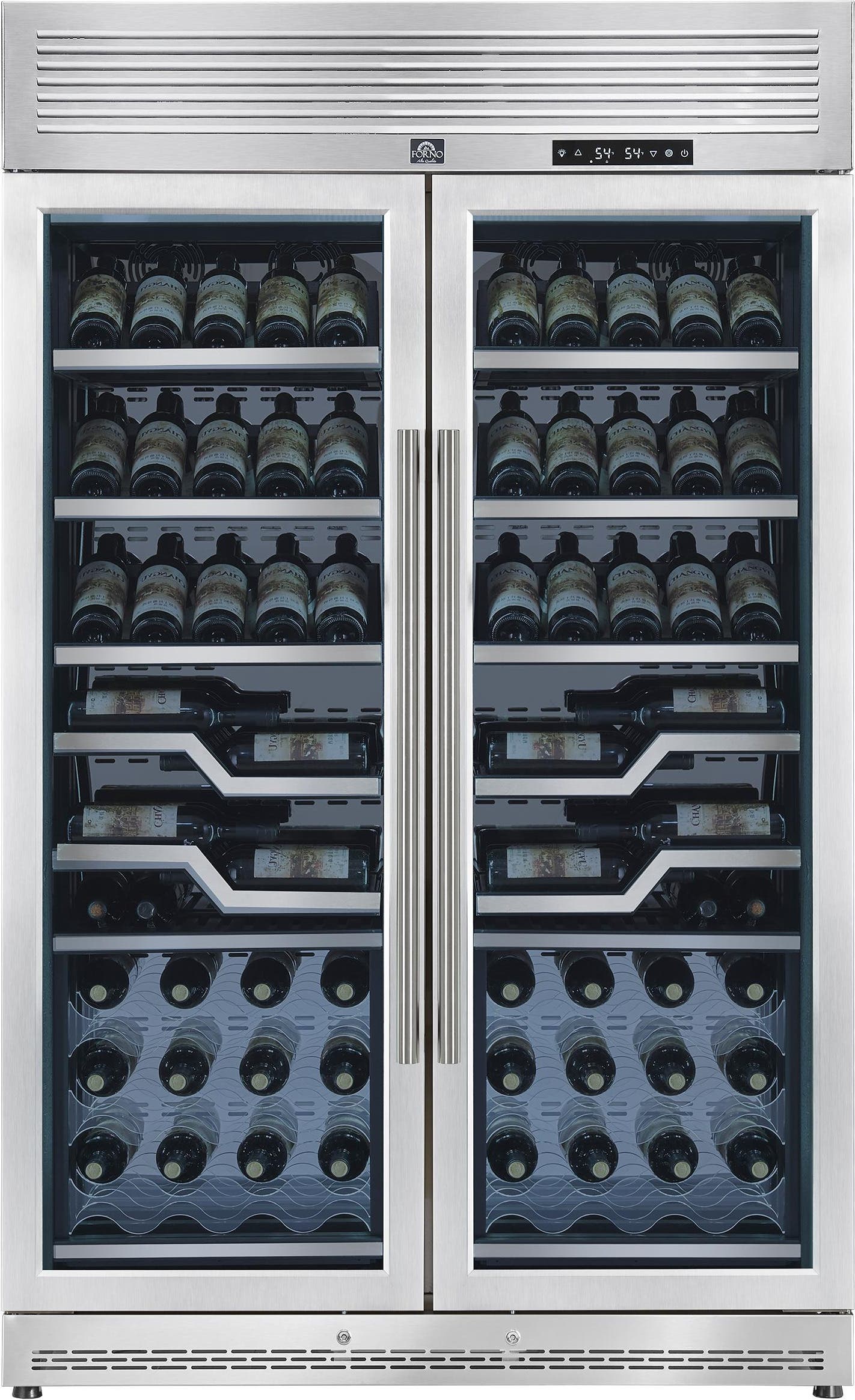 Forno FWCDR661148S Clear Acyrlic And Stainless Steel