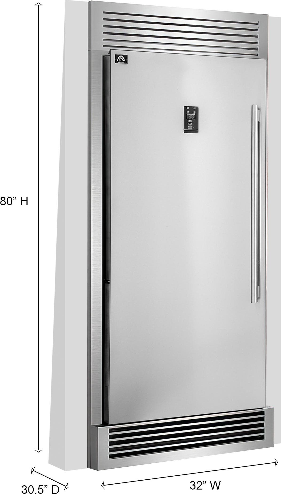 Forno FFFFD193332LS Stainless Steel, Left Hinge