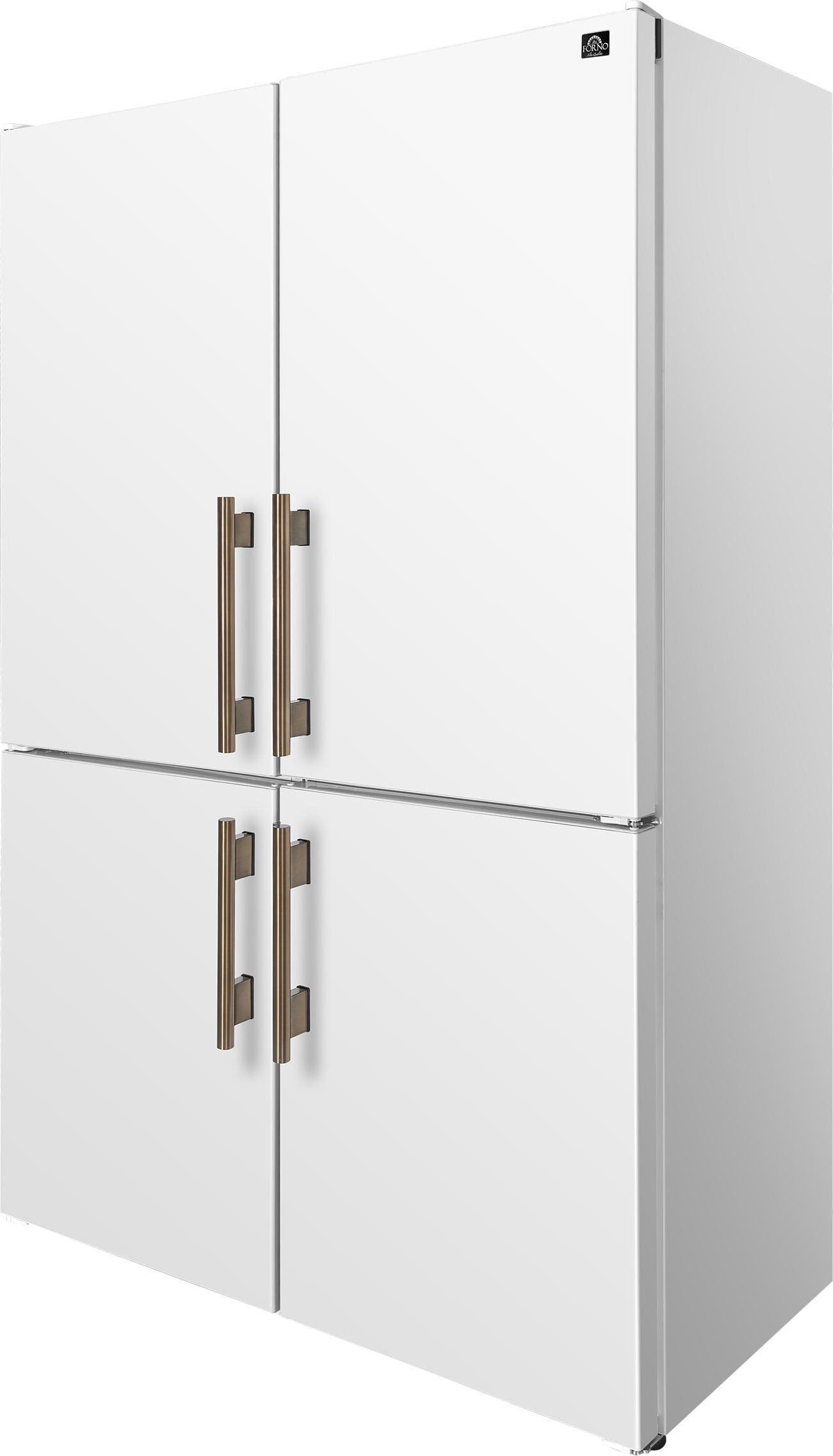 Forno FFFFD176648WHT White, Antique Brass Handles
