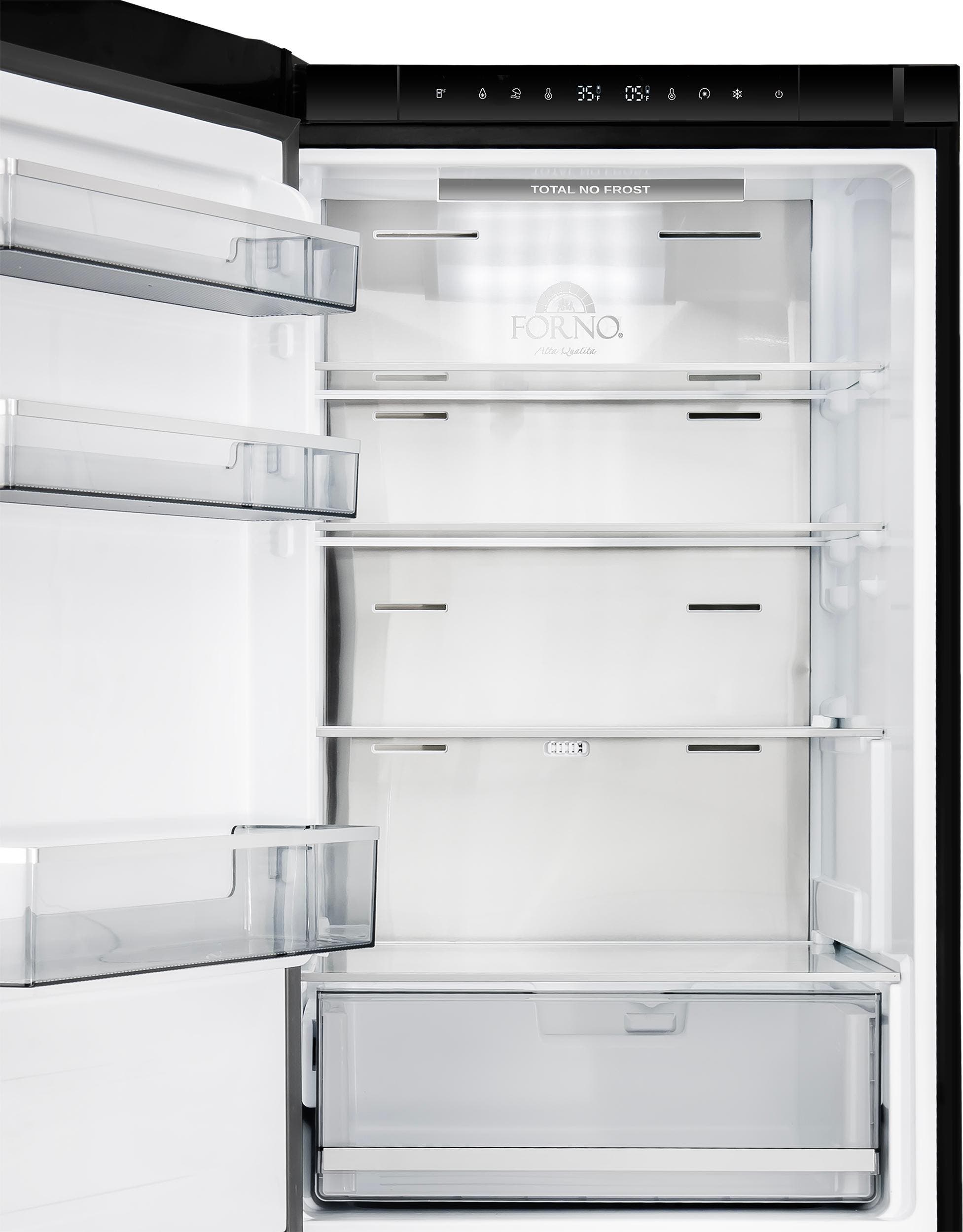 Forno FFFFD176624BLKLS Black, Left Hinge