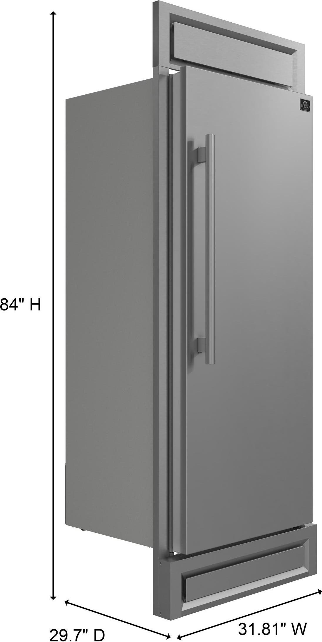 Forno FFFFD172232RS Stainless Steel, Right Hinge