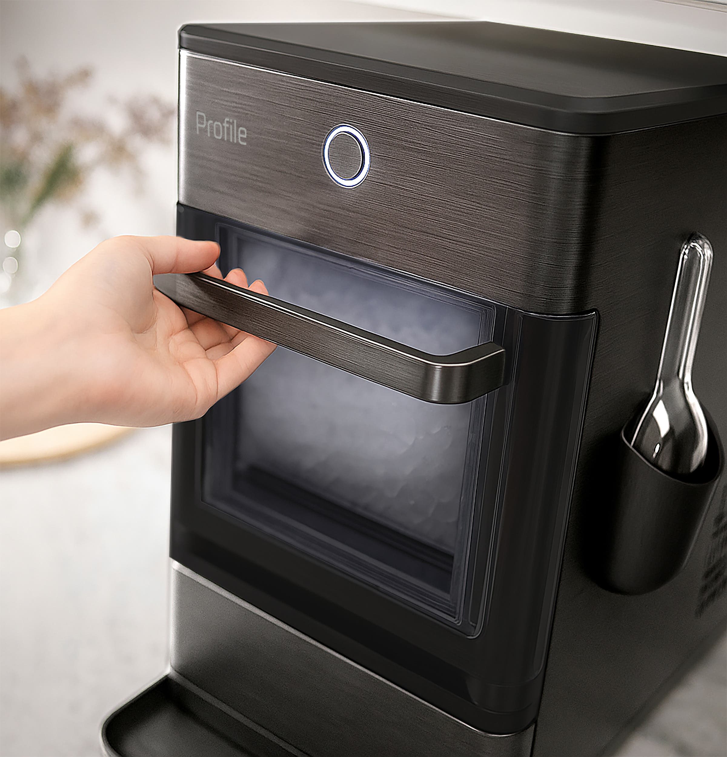 GE OPAL01GBYTS Black Stainless Steel