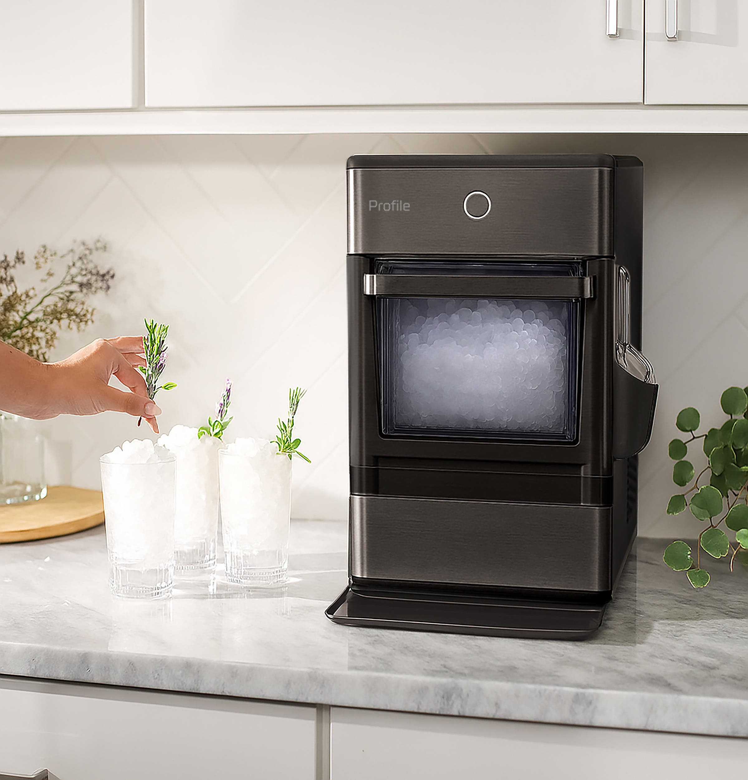 GE OPAL01GBYTS Black Stainless Steel