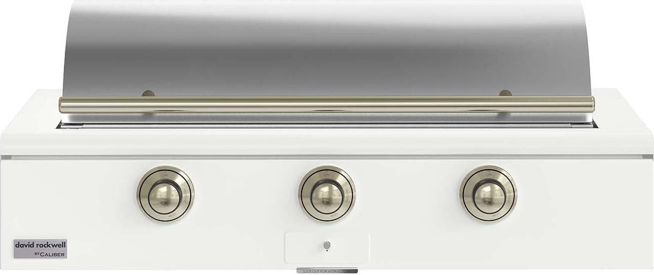 Caliber CRG48BL00A030H01 Matte White With Brass Hardware, Liquid Propane