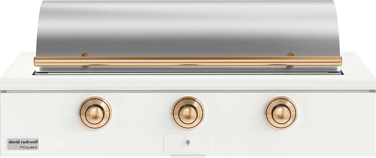 Caliber CRG48BN00A030H08 Matte White With Gold Hardware, Natural Gas